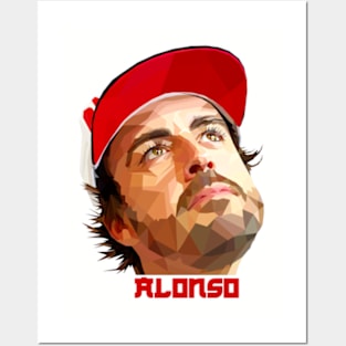 Alonso Low Poly Art Posters and Art